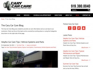 Cary Car Care Blog