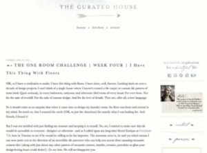 The Curated House Website