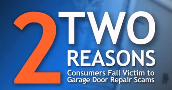 2 Reasons Consumers Fall Victims to Garage Door Repair Scams