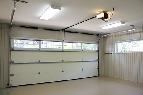 Installed garage door