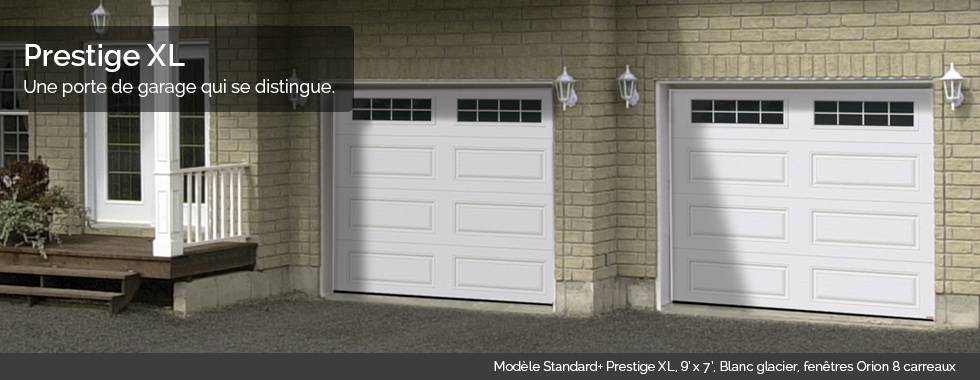 Modèle Standard+ Prestige XL, 9’ x 7’, Blanc glacier, fenêtres Orion 8 carreaux
