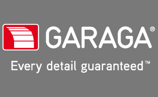 Garaga logo red and white