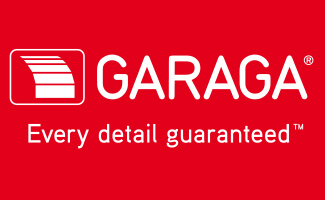 Garaga  white logo