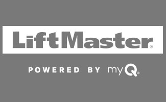 LiftMaster powered by myQ white logo