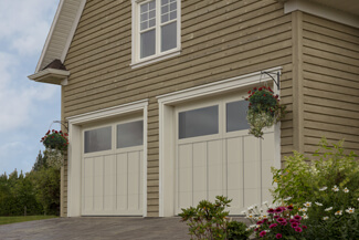 Princeton P-13, 9' x 7', Desert Sand doors and overlays, Panoramic windows with Clear glass