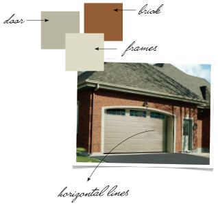 Coordinate the color of your home with your garage door