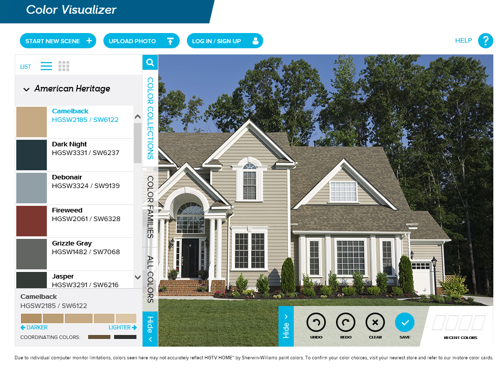 Sherwin Williams Exterior Paint Color Visualizer