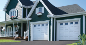 House with garage doors