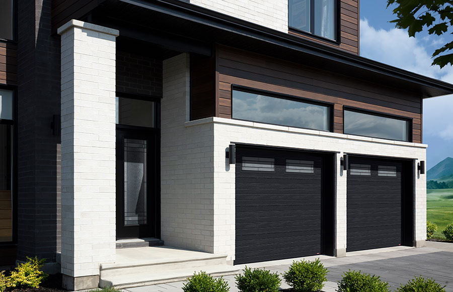 Standard+ Moderno multi, 9' x 7', Noir, fenêtres Céleste