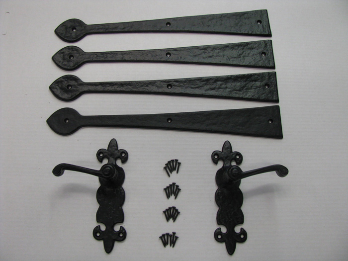 Decorative Hardware Carriage House Black Lever Garage Door