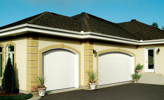 2 single garage doors, for 2 cars