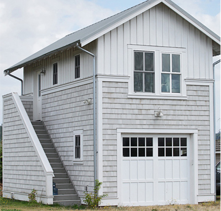 Projet réalisé avec appartement au‑dessus du garage