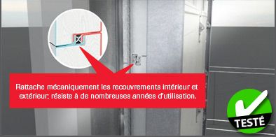 Construction avec joints intercalaires à triple contact