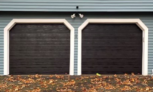 Porte de garage Standard+ Moderno multi, 8' x 6'6'', Noir