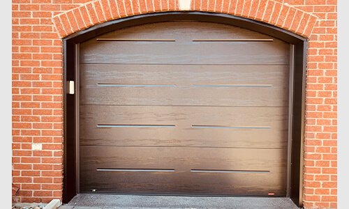 Standard+ Vog garage door, 9' x 7' 6'', Moka brown