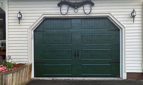 Porte de garage Standard+ North Hatley LP, 10' x 7', Vert conifère