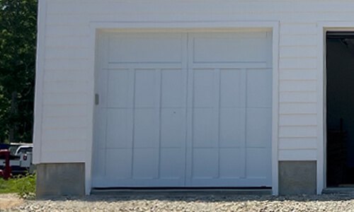 Eastman E-13 garage door, 9' x 8', Ice White