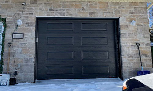Standard+ Classic XL garage door, 9' 8” x 7', Black