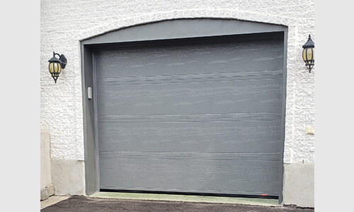 Standard+ Moderno 2 beads garage door, 9' x 7', Charcoal