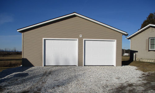 Acadia 138 Classic CC garage door, 10' x 8', Ice White