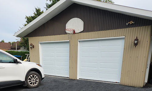 Porte de garage Acadia 138 Classique XL, 8' x 7', Blanc glacier