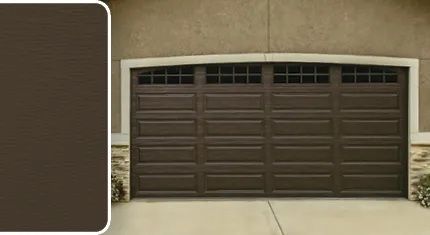 Brun pour porte de garage Garaga en acier