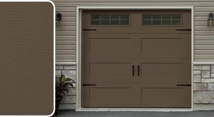 Sepia color for steel Garaga garage doors