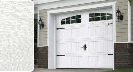 White color for steel Garaga garage doors