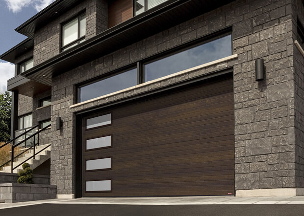 Standard+ Moderno Multi, 16' x 7', Chocolate Walnut, window layout: Left-side Harmony