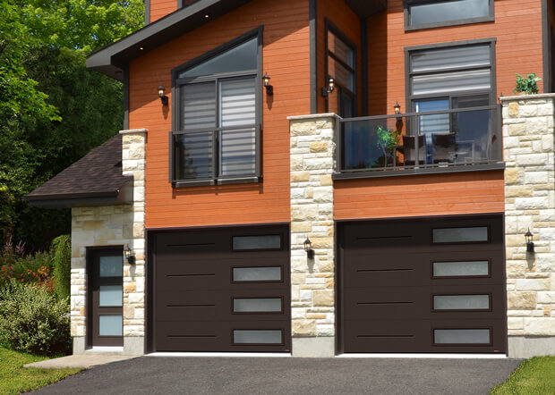Standard+ Vog, 10' x 8', Moka Brown, window layout: Right-side Harmony