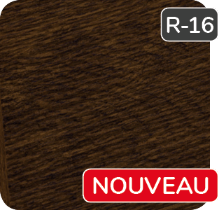 Couleur Noyer Chocolaté pour porte de garage Garaga en acier