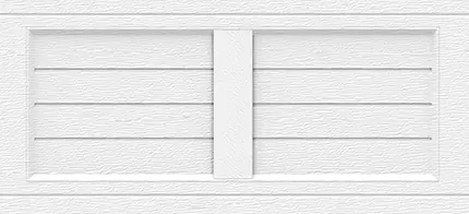 Louver Four Slat Base for garage doors with Inlays