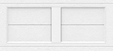 Louver Two Slat Base for garage doors with Inlays