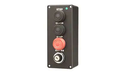 3-Button Outdoor Wall Station with Key NEMA 4/12 (02-406)