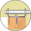 Wood end-block + screw system