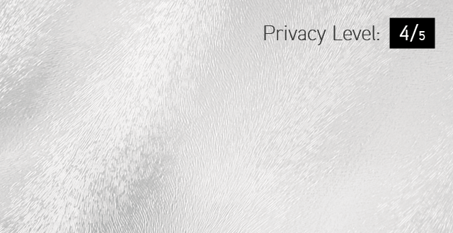 Chinchilla glass, 40" x 13", available for door R-16