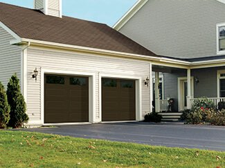 Regal Classic Long, 9' x 7', Brown, window layout: Left-side Harmony with Clear glass