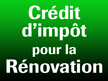 Crédit d'impôt à la rénovaion en 2009