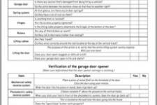 Yearly Garage Door Maintenance Checklist for New Homes