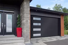 Standard+ Flush, 14' x 8', Black, window layout: Left-side Harmony Soft glass