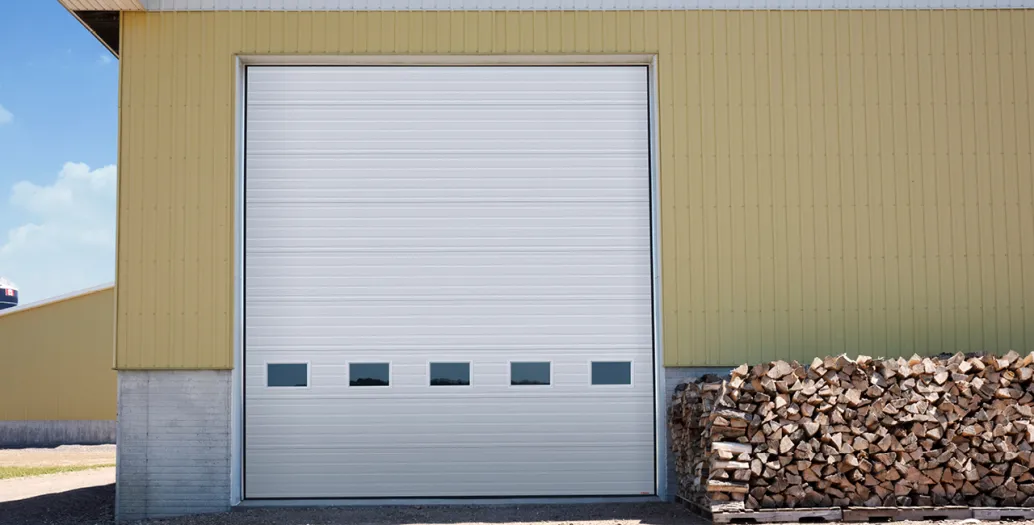 G-5000 door, 16' x 18', Blanc glacier