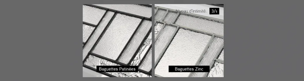 Vitrail Cachet, 40" x 13", disponible pour la porte R-16