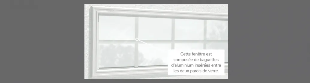 Orion 8 carreaux, 40" x 13", disponible pour la porte R-16