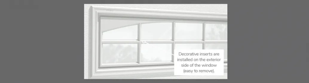 Double Stockton Arch Decorative Inserts, 40" x 13", available for door R-16 and R-12