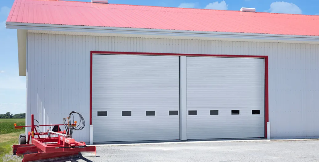 Portes G-5000, 36' x 16', Blanc glacier