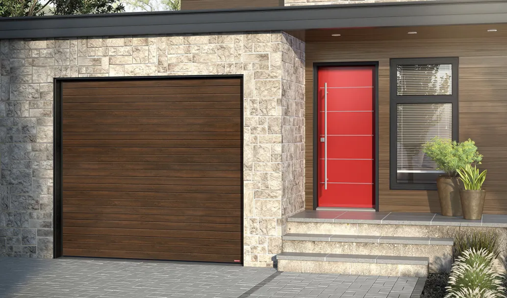 Standard+ Moderno multi, 9' x 8', Noyer chocolaté Faux bois