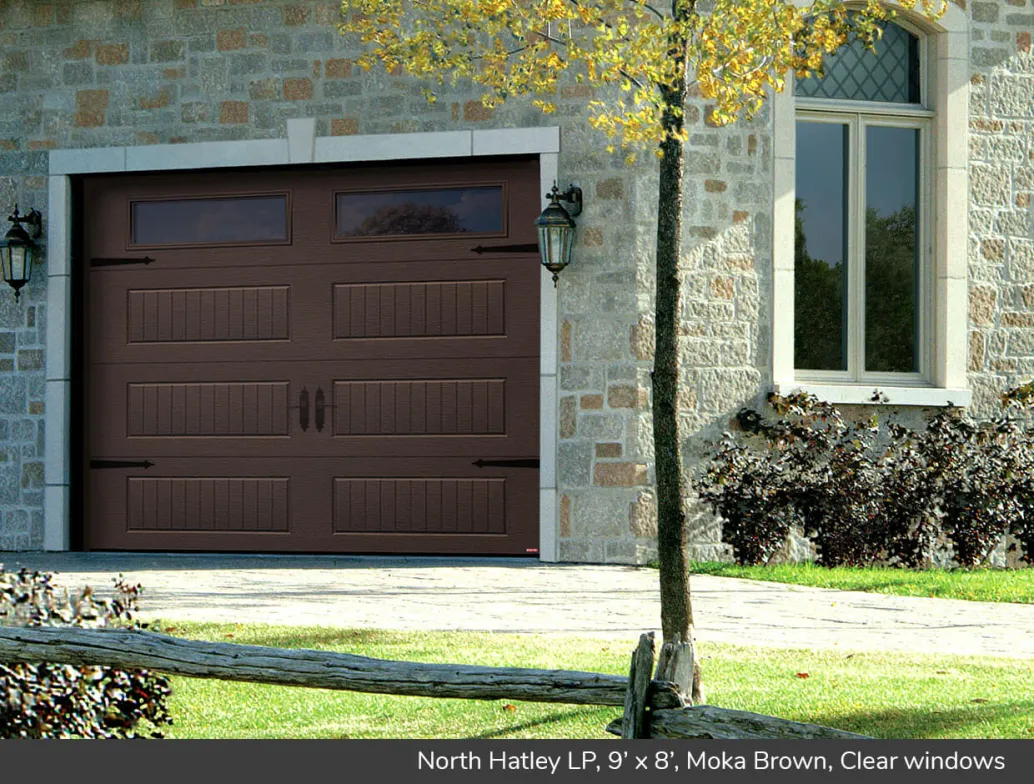 Standard+ North Hatley LP, 9' x 8', Moka Brown, Clear windows