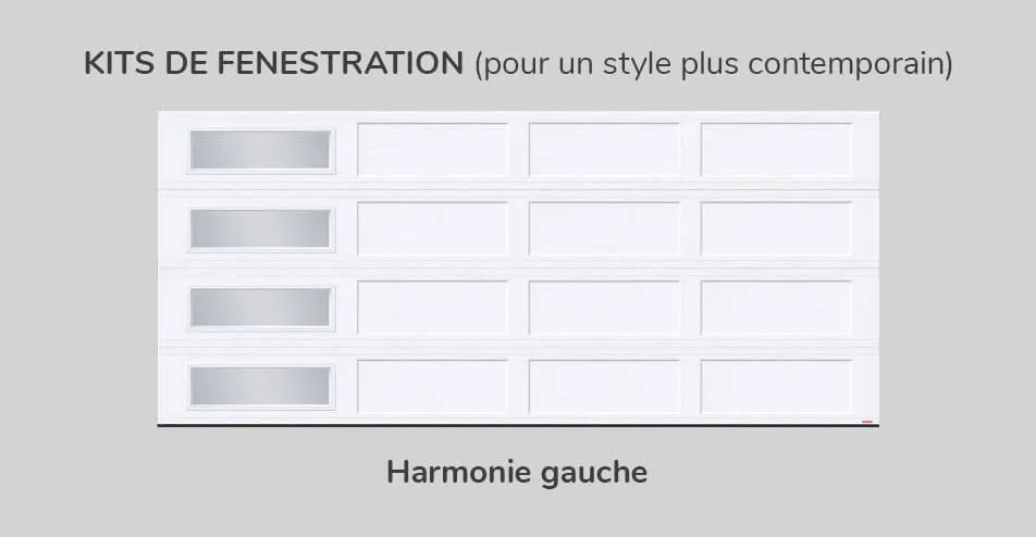 Kit de fenestration, 16' x 7', Harmonie gauche