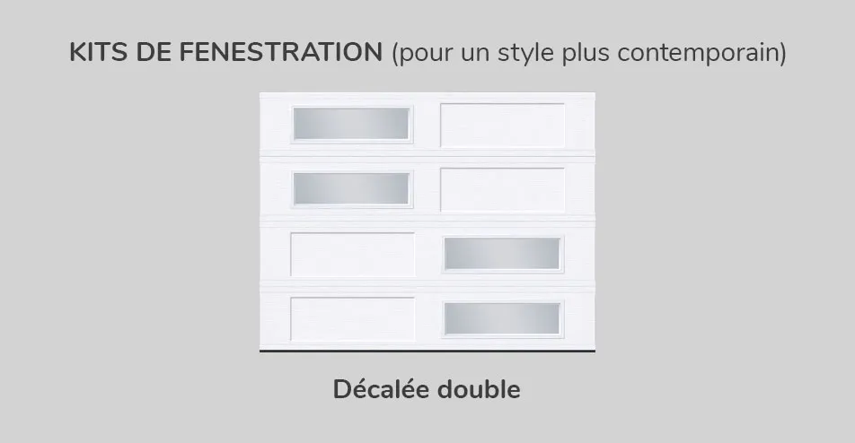 Kit de fenestration, 9' x 7', Décalée double