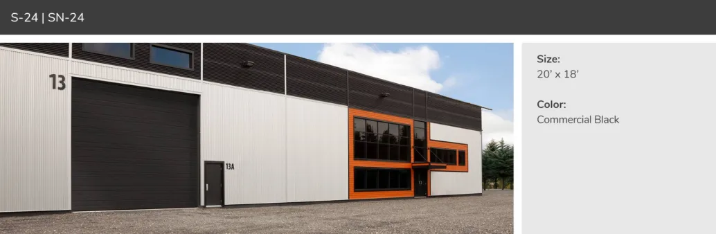 S-24, 20' x 18', Commercial Black